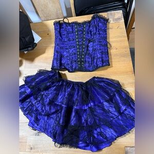 3/$80 Corset And Skirt Set Sz Large